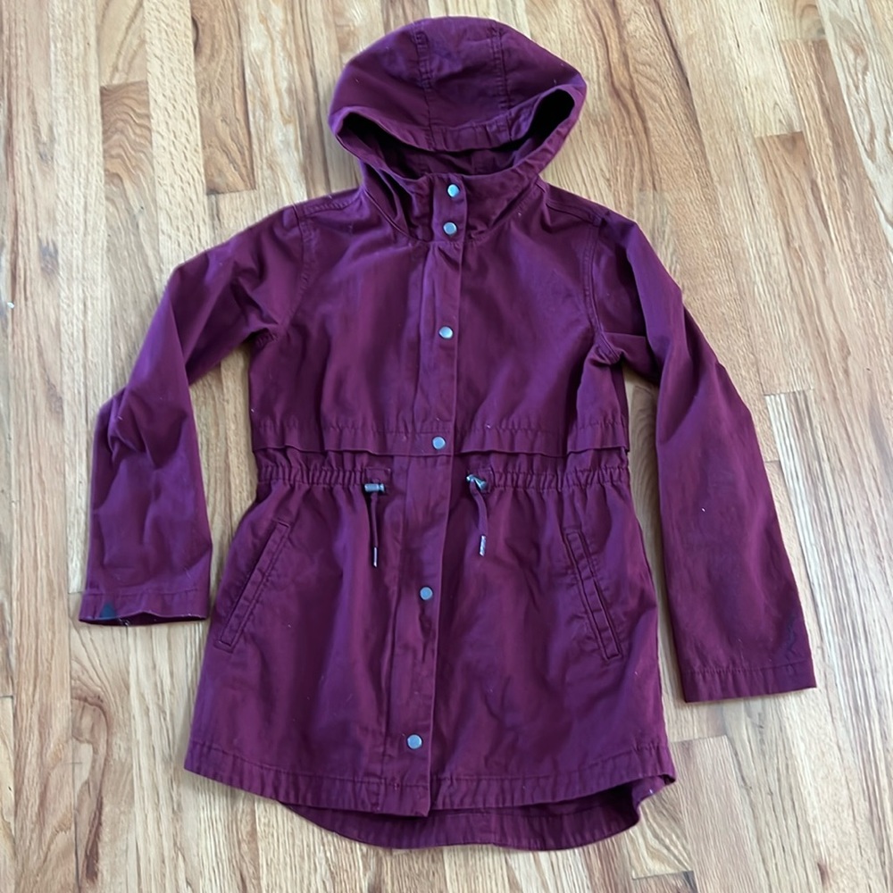 Old Navy Burgundy Utility Jacket, Size 14